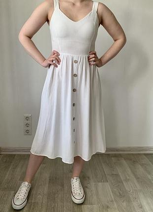 Сукня сарафан льон