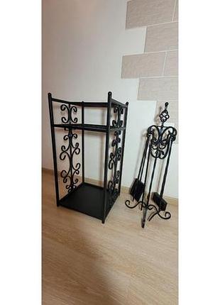 Комплект до каміну 2 чорний