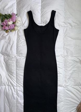 Сукня силуетна рубчик zara3 фото