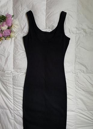 Сукня силуетна рубчик zara5 фото