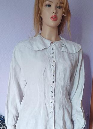 Блуза#вінтаж#льон#