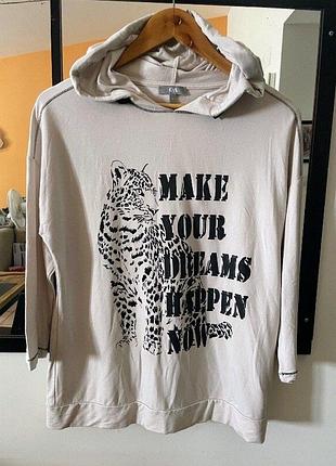 Свитшот свободного кроя с капюшоном c&amp;a