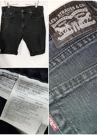 Чоловічі оригінальні джинсові еластичні шорти р. 50-52 levi's 511 slim shorts
