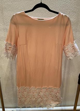 Сукня рожева, сукня з мереживом , плаття класичне, плаття , святкова сукня