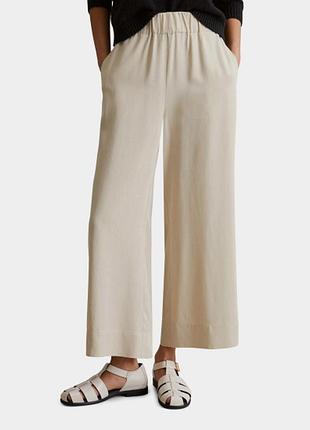 Классные женские кюлоты, укороченные широкие брючки