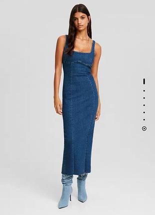 Bershka джинсова сукня