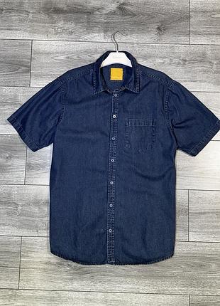 Джинсова чоловіча сорочка piaza italia man теніска