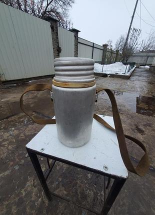 Термос алюминевый танковый термос танка бмп бтр новый в соледоле ссср