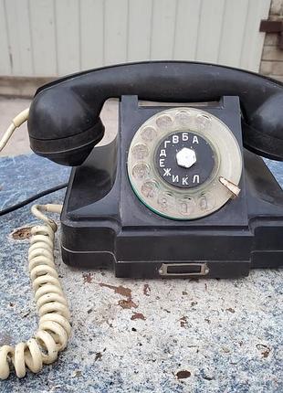 Телефон дисковый телефон дисковый телефон ретро старинный 1969 год ретро ссср
