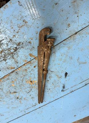 Попка ключ трубний маленький ручний ключ розвідний сантехніка дрібненький срср