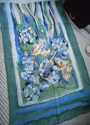 Шарф шелковый батик