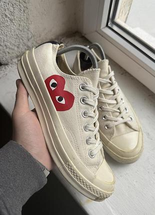Кеди кросівки converse play comme des garçons