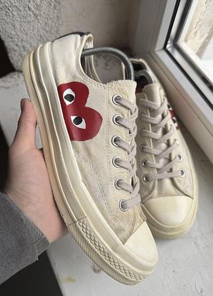 Кеди кросівки converse play comme des garçons