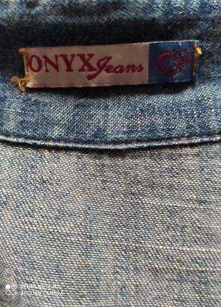Рубашка женская джинсовая,s, onyx, италия5 фото