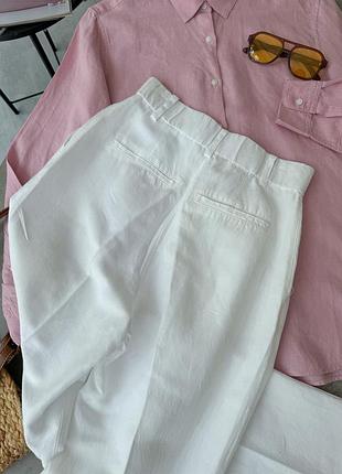 Лляні брюки h&m