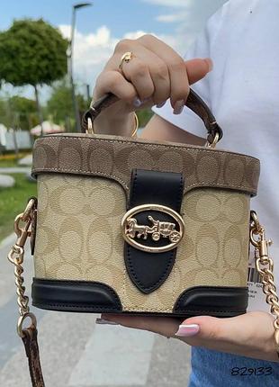 Сумка  валізка coach люкс шкіра