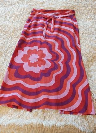 Юбка zara лён
