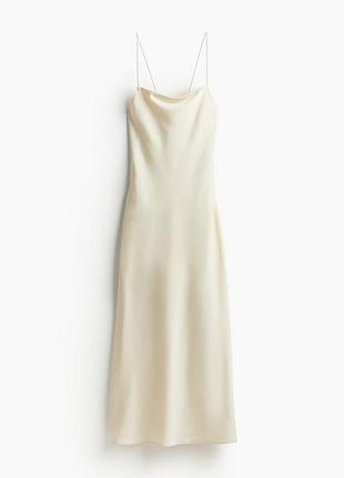 Новое сатиновое платье макси h&amp;m. новая коллекция!