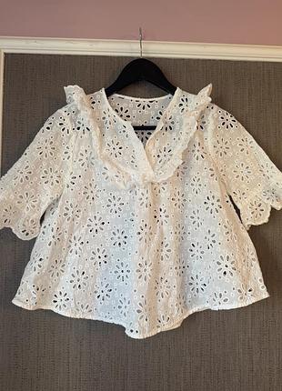 Блуза з перфорацією прошва  бавовна