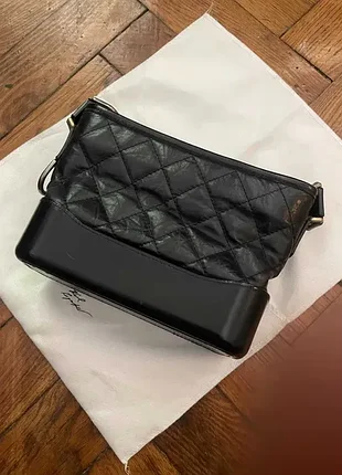 Сумка chanel gabrielle шанель габриель сумочка чорна маленька