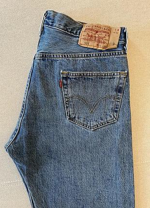Джинси чоловічі levi's 501 блакитні w 34