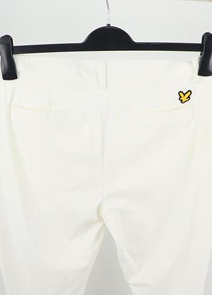Чоловічі білосніжні softshell штани lyle & scott6 фото