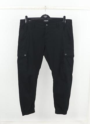 Чоловічі cargo штани jack & jones black