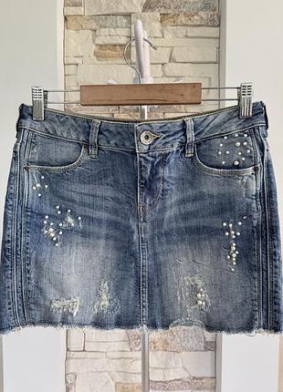 Коротка джинсова спідниця guess