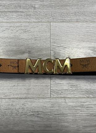 Шкіряний ремінь mcm