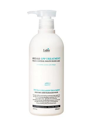 Маска для сухого та пошкодженого волосся lador hydro lpp treatment 530ml