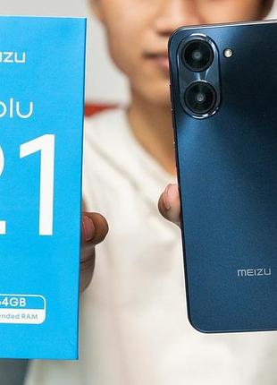 Симпатично яркий meizu 21 mblu 8/64gb новый смартфон телефон 90гц