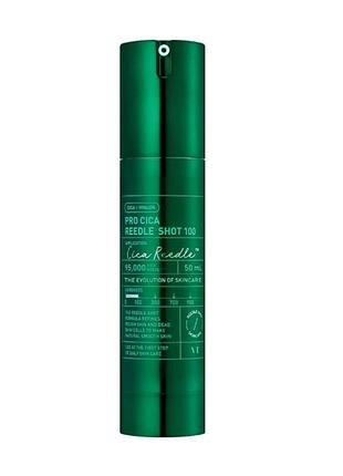Vt cosmetics pro cica reedle shot 100
серум-бустер з мікроголками для чутливої шкіри 50 мл