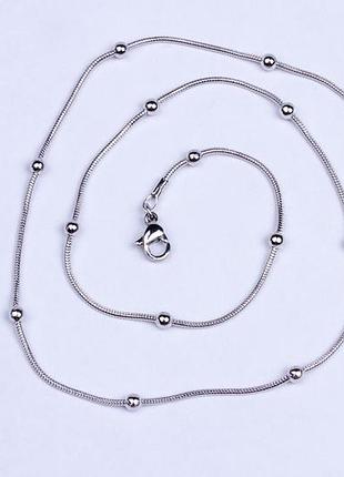 Ланцюжок жіночій з кульками, ювелірний шнур