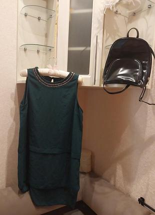 Удлиненная зеленая блузка, блузон л.хл 2хл