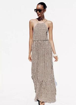 Сукня жіноча в клітинку віші zara new