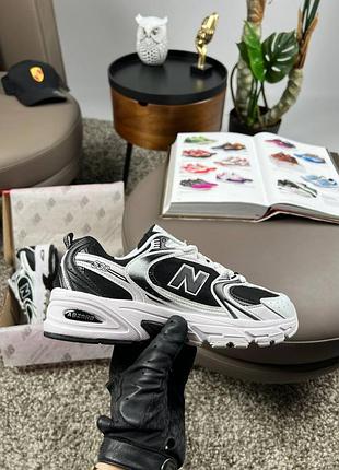New balance 530 black base white premium