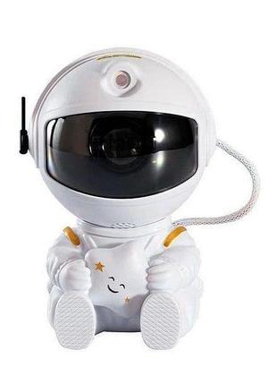 Нічник проектор зоряного неба з пультом і таймером білий