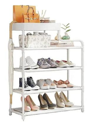 Полиця для зберігання взуття на 4 полиці