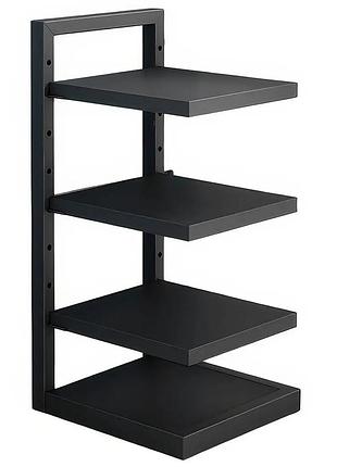 Стелаж-полиця для каструль та сковорідок / універсальна полиця на 4 рівні для будинку