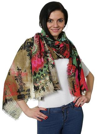 Великий шарф бавовна большой шарф хлопок desigual