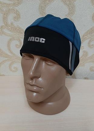 Спортивна шапка, шапка для занять спортом inoc зі світловідбивними елементами