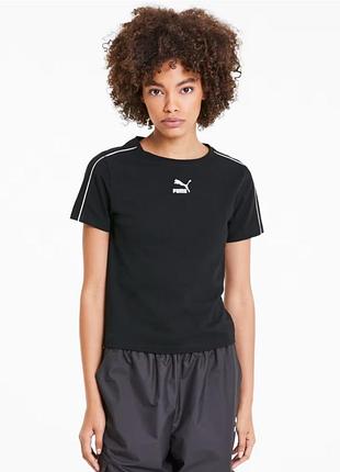 Жіноча футболка puma чорна м