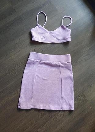 Костюм pull&bear юбка + топ )