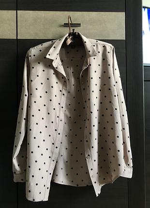 Блуза/сорочка в трендовий горох