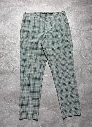 Мужские брюки h&m skinny fit в клетку