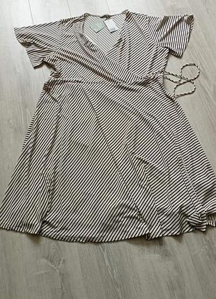 Сукня в смужку h&m на запах