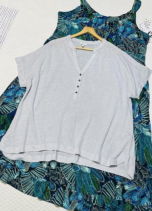 Приятная футболка оверсайз из льна от бренда monsoon 🌿