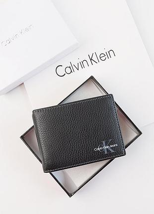 Затискач calvin klein чорний чоловічий гаманець