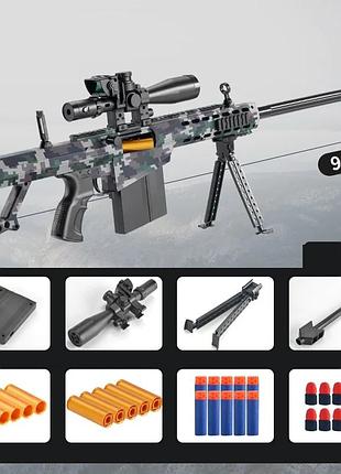 Уцінка іграшкова снайперська гвинтівка barrett з оптичним прицілом