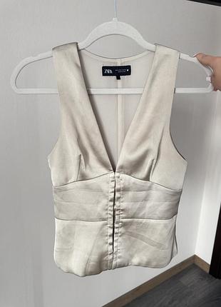Жакет zara бежевий